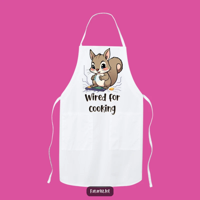 Funny Squirrel Genius Apron: Cook Up Genius Ideas in the Kitchen