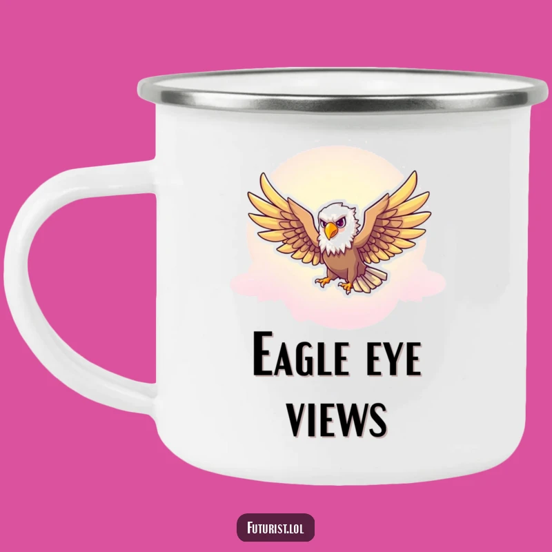 Funny Eagle Freedom Camping Mug: Sip the Spirit of Adventure
