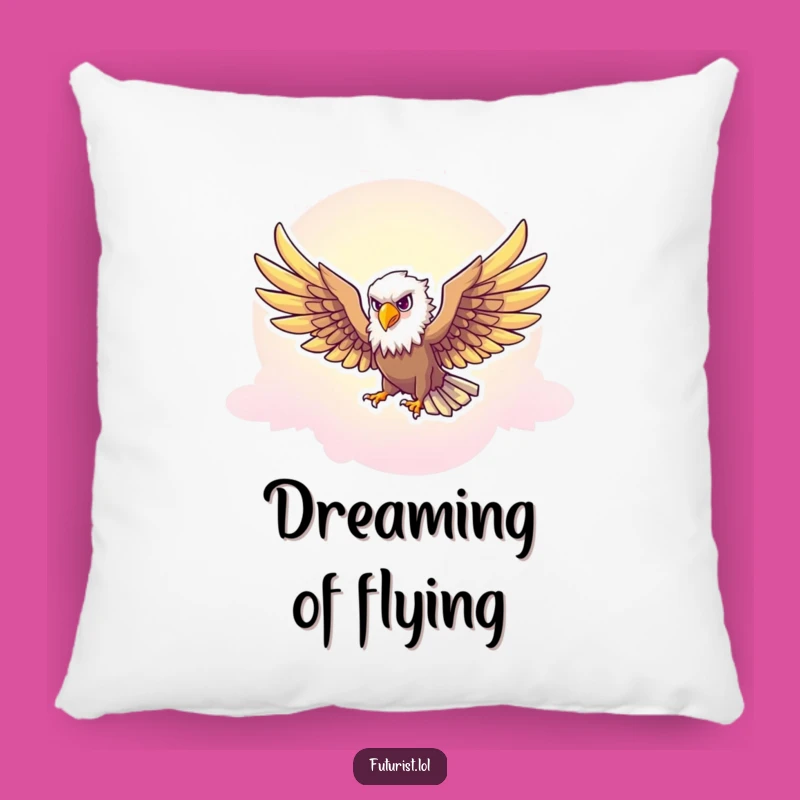 Funny Eagle Freedom Pillow: Cozy Comfort for Dreamers of the Sky