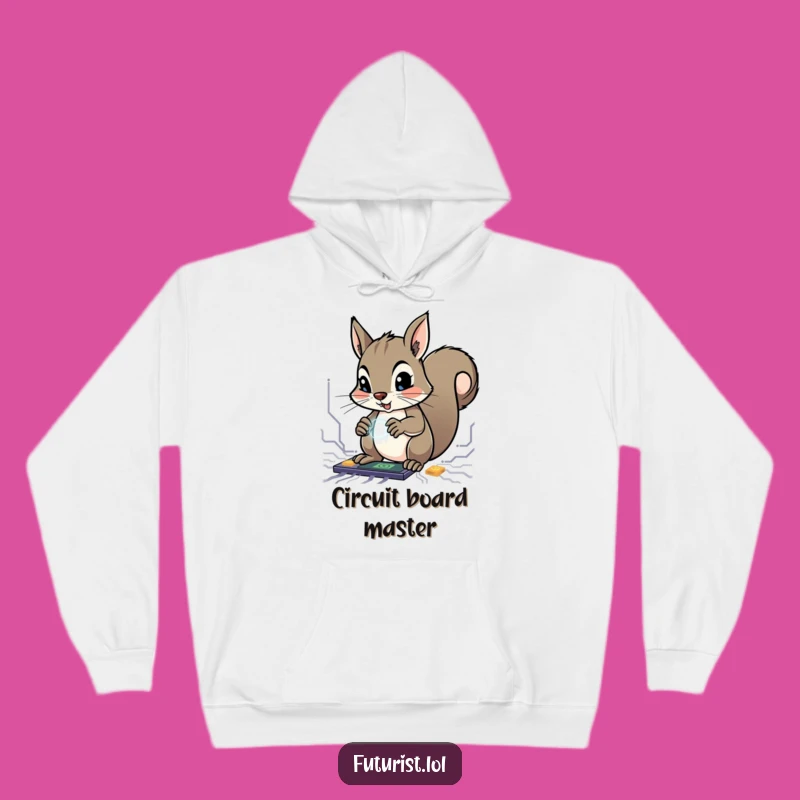 Funny Squirrel Genius Hoodie: Stay Cozy While You Conquer Circuits