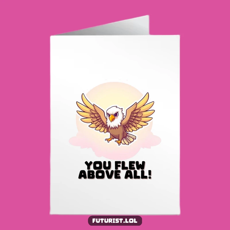 Free Printable Congrats Card: Eagle's High Flight Downloadable for Success