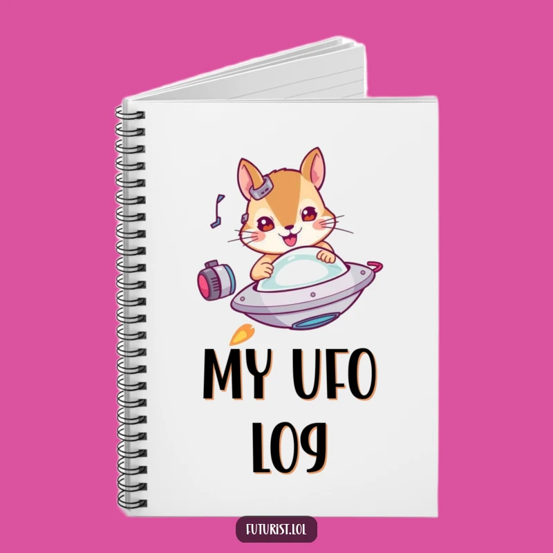 Funny Squirrel UFO Notebook: Jot Down Sci-Fi Ideas with Humor
