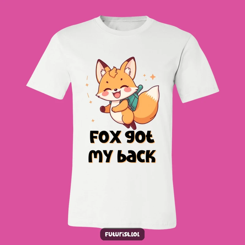 Funny Fox Cub Jetpack T-Shirt: Out-of-this-World Humor for Everyday Adventures